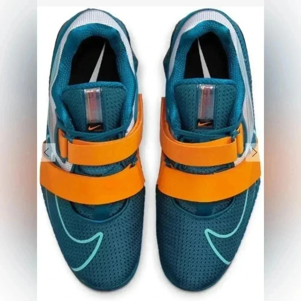 NIKE ROMALEOS 4 Weightlifting Gym Shoes Marina Blue CD3463-493 Men's Size 12